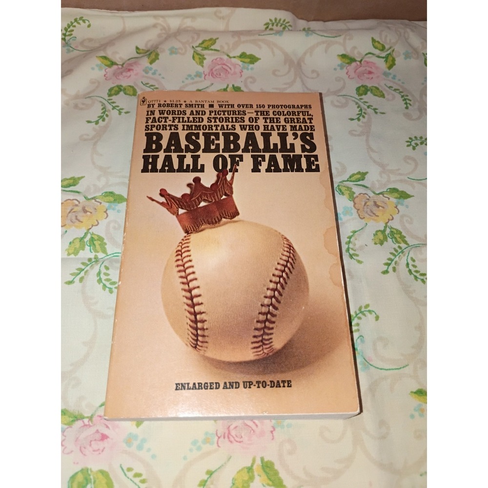 Baseballs Hall Of Fame By Robert Smith 2nd Printing 1965 Bantam Books Paperback